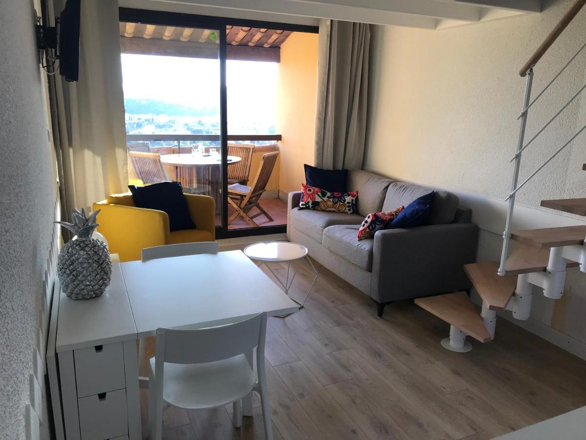 Residence Les Terrasses Du Mirage - Duplex Vue Mer Bormes-les-Mimosas Exteriör bild